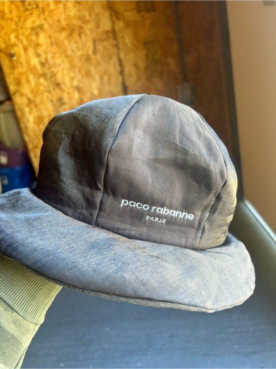 Paco Rabanne Black Bucket Hat with Subtle Logo